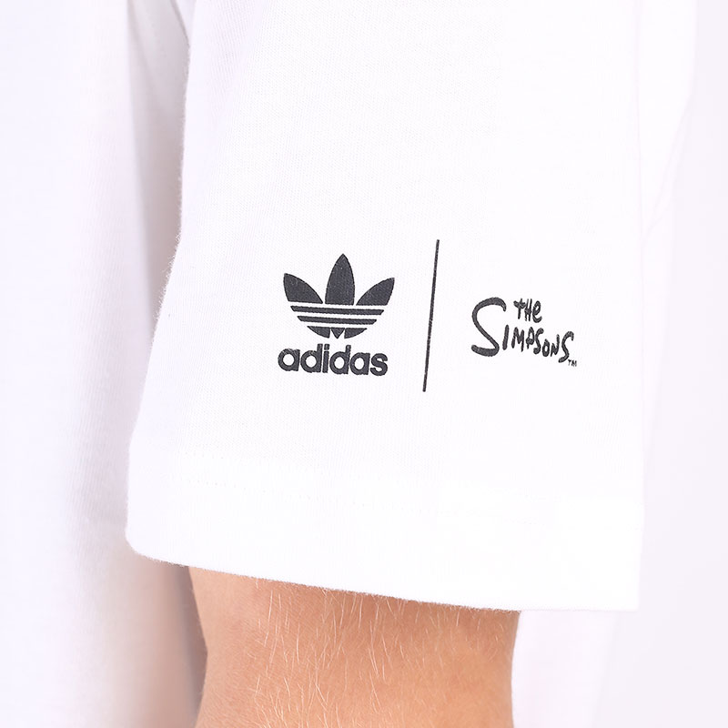 мужская белая футболка adidas SMPS KB TEE HA5821 - цена, описание, фото 4